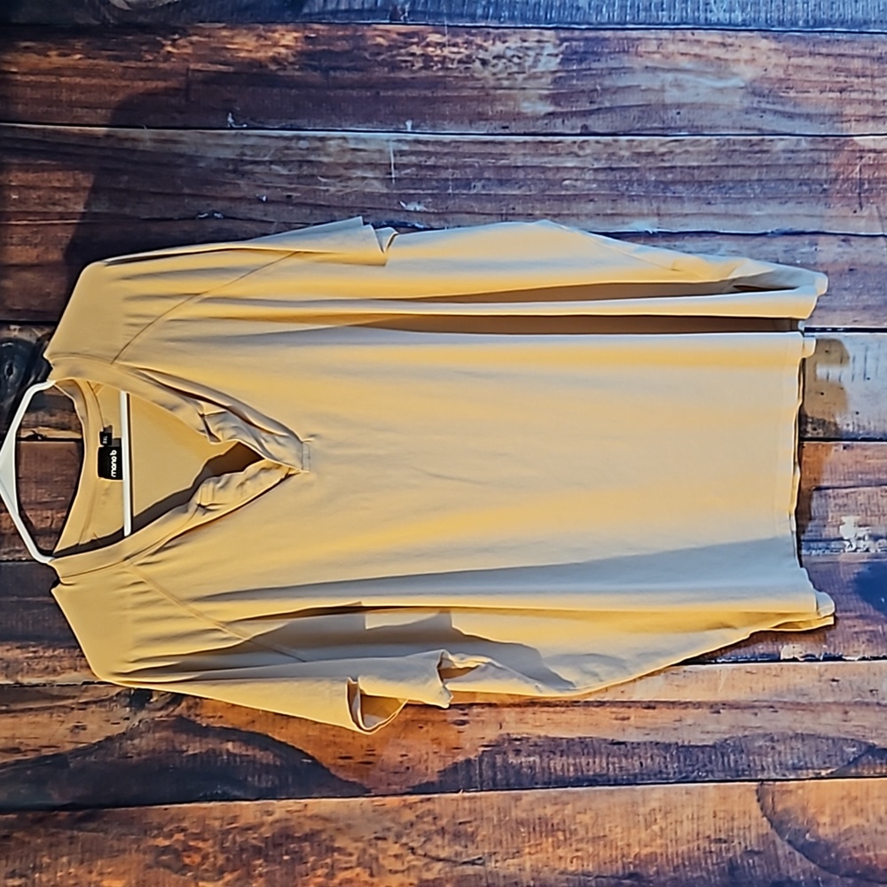 MONO B SHORT SLEEVE CASUAL TOP PEACH/ORANGE IN COLOR SIZE 3X